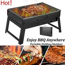 AFPSDLFJDLS Foldable BBQ Grills Patio Barbecue Charcoal Grill Stove Stainless Steel Outdoor Camping Picnic Accessories Tools