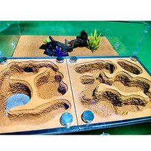 Acrylic Flat Ant Farm Large Plaster Ant Nest Big Gypsum Pet Anthill Insect Castle Workshop Villa Ant House with Feeding Area (A+ 22.3x19.7x9.5cm)
