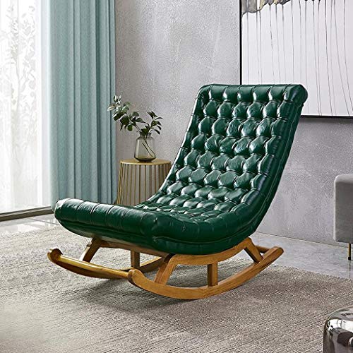 ELUKHT Rocking Recliner Chair for Pregnant Women Comfortable Deck Chair for Bedroom Living Room Balcony Terrace Adjustable Backrest for Relaxing and Resting Sun Lounger for Leisure Time