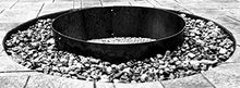 HIGLEY FIRE PITS Large 105 inch Diameter Steel Metal Fire Pit Campfire Ring 12 inch Deep