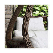 XJOYSL7921 Rattan Chair Outdoor Hanging Basket Chair Indoor Swing Cradle Hanging Chair Hanging Basket Balcony Modern Accent Chair for Living Room