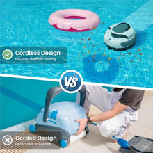 Pool Vacuum, Cordless Pool Cleaner with 5000mah Up to 120 Mins Run time Two Adjustable Path Planning Method Robotic Pool Vacuum Cleaner for Floor/Wall