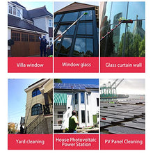 Solar Panel Cleaning Brush and Pole, Water Fed Telescopic Brush, Window Cleaning Poles Water Fed Brush, for Cleaning Photovoltaic and Solar Panels