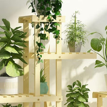 Wood Plant Stand Indoor Outdoor Flower Rack Multi Layer Flower Shelf Rack Higher And Lower Plant Holder Large Capacity Plant Display Rack Floor Standing Ladder Frame For Garden Balcony Patio