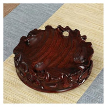 LUYOUBOZHU Vase Stand Wood Carving Display Pedestal Crafts Tea Sets Base Vase Bonsai Decorative Shelves(Medium)