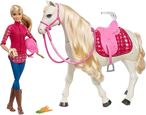 Barbie Dream Horse & Doll Blonde White