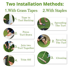 Fas Home Artificial Grass Turf 10FTX58FT 0.8" Pile Height Customized Width-10FT