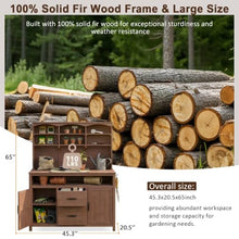 FunMay Patio Furniture 45.3" (with Assembly Video) Topmax Large Fir Wood