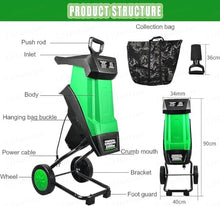 Wood Chipper Shredder Machine,Powerful Leaf Mulcher
