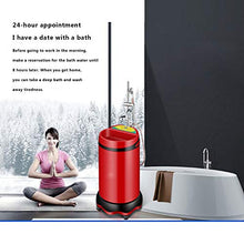 Compact Shower Pump Handheld Outdoor Shower 304 Stainless Steel Liner Smart Control Panel 2000w/150L 360° Universal Wheel for Home and Outdoor use (150 Luxury Models)