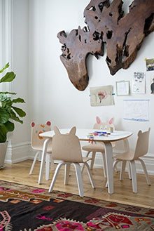 OEUF Bear Play Chairs and Table Set Birch