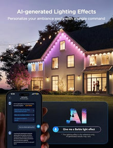 Govee Permanent Outdoor Lights 2, 100ft RGBIC Outdoor Lights with 100 Modes