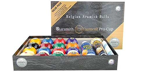 Aramith Tournament Pro-Cup Value Pack Pool Ball Set - Duramith