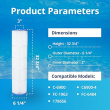 DPM Quad DE Cartridge Set Replacement for Pentair Quad DE 100 Pool Filter Pleated Element 4 Pack Made in USA | Replaces C-6900 PC-1963 FC-6484 178656 (100 Sq Ft (32 3/4" Height) Quad DE100)