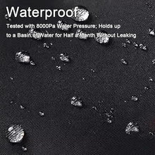 Round Patio Table Cover, Outdoor Patio Furniture Cover 420D Oxford Double-Sided Waterproof with Drawstring, for Outdoor Dining Table Chairs(Size:420×95cm/165×37n,Color:Gray)