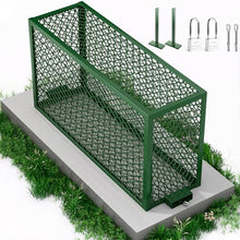 HESMAX Backflow Preventer Security Cage, 44.37" L×13.39" W×24.02" H, Weather Resistant Steel Security Cover for Irrigation Systems, Outdoor Anti-Theft Backflow Protector with Dry/Wet Anchors & Locks