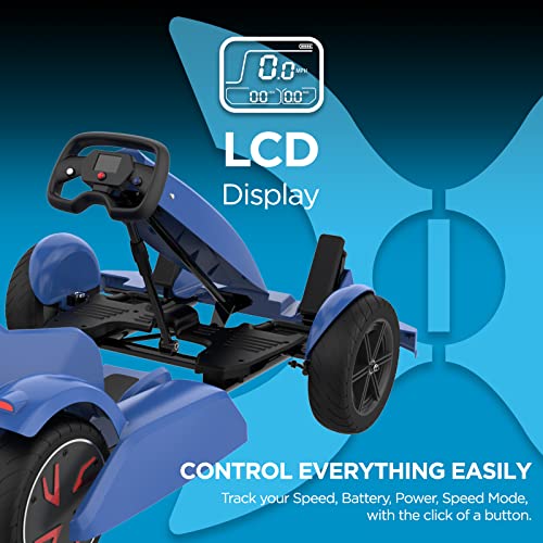 Hover-1 Formula Electric Go Kart 15MPH 15 Mile Range Blue