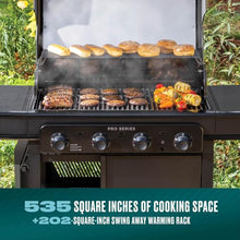 Charbroil Pro Series with Amplifire Infrared Technology 4-Burner Propane Gas Grill Cabinet with Side Burner, Black - 463281024