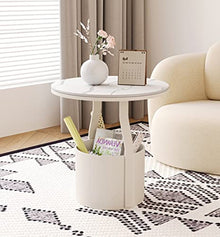 NRFJFOP Sofa Side Table Rock Slab Storage Corner Living Room Sideboard Bedside Removable Small Coffee