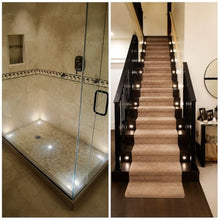 DEKOR DEK Dots Deck Lights Low Voltage Lighting 8-Light Indoor Kit - Recessed CREE LED Step Lights for Stairs, Cabinets, Closets, Hallways - 12V Plug-N-Play, USA Manufactured