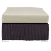 America Luxury - Outdoor Modern Contemporary Urban Design Rectangle Ottoman Beige