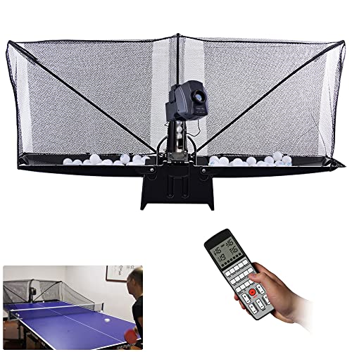 Boknight Table Tennis Robot with Capture Net Black