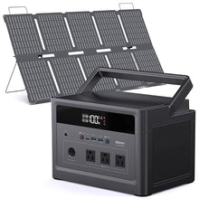 DARAN Portable Power Station 600W (1200W Peak) 576Wh LiFePO4 battery with 100W Solar Panel, Fast Recharge AC/Car/Solar, 3 AC Outlets, USB-C PD for Camping, RV, CPAP, Emergency Backup