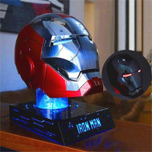 fehfuek Iron-Man Mark 5 Electronic Helmet Silver with Voice Control & LED Eyes
