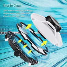 RKUVPAE Robotic Pool Cleaner for Above Ground, Automatic Cordless Pool Vacuum Pool Ultra Strong Dual Motors Self-Parking Pool Robot Cleaners for Inground Flat Pools Up to 85㎡, Lasts 120 Mins