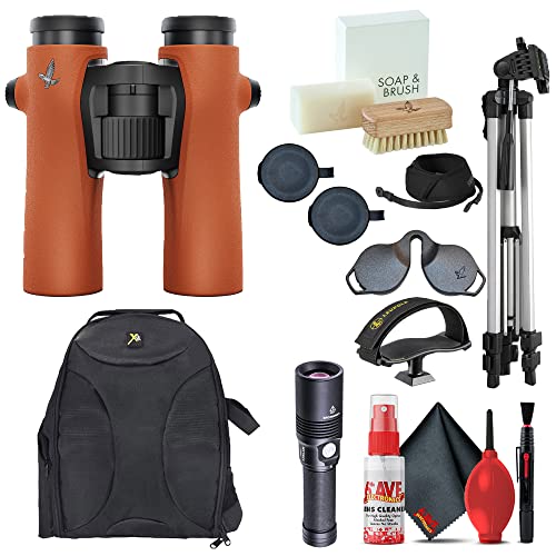 SWAROVSKI OPTIK 8x32 NL Pure Binoculars Orange with Tripod, Backpack, Adapter, Flashlight & Cleaning Kit