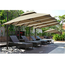 LOERSS Large Cantilever Umbrella Red