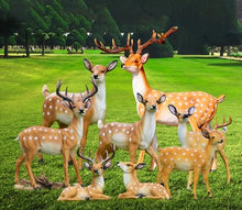 Sika Deer Animal Sculpture Outdoor Garden Crafts Decoration Lawn Statue Ornament,Outdoor Decorations
