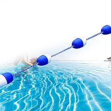 WLCGYD Swimming Pool Safety Divider Rope and Float Line, White Blue Rope Float Buoy Kit/Pools Watershed to Divide Deep Water & Contest, with Hooks Hardware(11m (36ft))