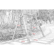 KYTGFH Patio Swing Chair with Stand - for Garden Backyard Wooden Outdoor Patio Swing Chair,Porch Glider Swing Chair Outdoor Swing Chair Bench Outdoor Porch Garden and Poolside Swing