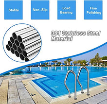 BSNANCA Pool Handrail Swimming Pool Safety Hand Rail 1 Pack Pool Safety Handrails Pool Railing Swimming Pool Hand Rail Quick Mounted Pool Stair Rail/Thickness 1.2Mm ()