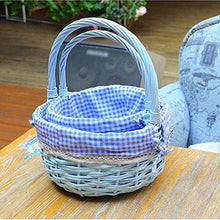 Wicker Picnic Basket Hand-Made Storage Basket Portable Woven Basket Outdoor Basket Suitable for Storage and Camping (Size : 2613cm)