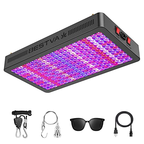 JINHH DC Series 3000W LED Grow Light 4x3.5ft Covera Upgraded SMD Diodes Aluminum Reflector Full Spectrum Grow Lamps for Greenhouse Hydroponic Higher PPF Indoor Plants Growing Lights