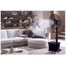 CUTPOIY Commercial Misting Fan, Centrifugal Mist System 90° Oscillation 5 Speed High-Velocity Outdoor Indoor Cool Low Noise Black, Black,copper-260W
