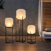 OUFULA Contemporary Outdoor Lawn Landscape Lamp Electric LED Waterproof Villa Garden Courtyard District Residential Quarters Landscape Lights (E H100cm Electric 1PCS)