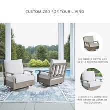 Signature Design by Ashley Rainier Ranch Swivel Glider Chair with Cushion