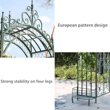 OREKPOT Garden Arch Trellis, Metal Pergola Arbor, Heavy Duty Arbour Archwayfor Ceremony Decoration Outdoor Lawn Backyard Climbing Plant Lawn，200cm/78.7in
