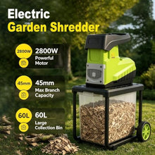 Electric Garden Chipper Shredder 2800W Gear Crusher