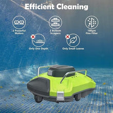RKUVPAE Robotic Pool Cleaner for Above Ground, Automatic Cordless Pool Vacuum Pool Ultra Strong Dual Motors Self-Parking Pool Robot Cleaners for Inground Flat Pools Up to 85㎡, Lasts 120 Mins