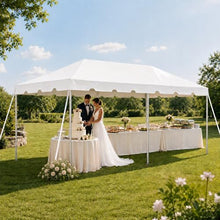 Party Tents Direct 10' x 20' Weekender Frame Canopy with White Cover