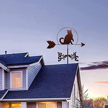 Animals Weather Vane Farm Scene Vintage Weathervane Hollow-Carved Design Wind Direction Indicator Practical Professionnel Measuring Tool Easy to Assemble A 35X50CM (B 35X50CM) (D 35X50CM)