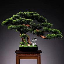 GRFIT Fake Plants Artificial Bonsai Tree Faux Potted Plant with Black Pot Large Fake Bonsai Tree Potted Faux House Plants 18.8 Inch Tall (Green) Artificial Plants Indoor