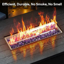 51” Outdoor Propane Fire Pit Table, 50000 BTU 4-in-1 Gas Fire Pits, Gray
