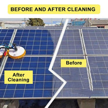 Memykoy Solar Panel Electric Cleaning Tool, House Water Fed Pole Kit, Electric Water Fed Kit, Extendable Water Fed Pool Cleaning Brush and Other Cleaning Activities 3.5m