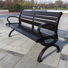 yinxx240708 Heavy-Duty Outdoor Benchs Outdoor Bench for Patio Metal Garden Black Park Benchs Front Porch Benches for Yard Lawn Decor Deck Entryway Slatted Seat for Park, Yard & Porch(Large)