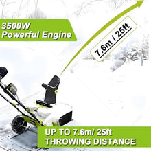 Walk-Behind Snow Clearing Machine,Dual Led Lights 6Batteries